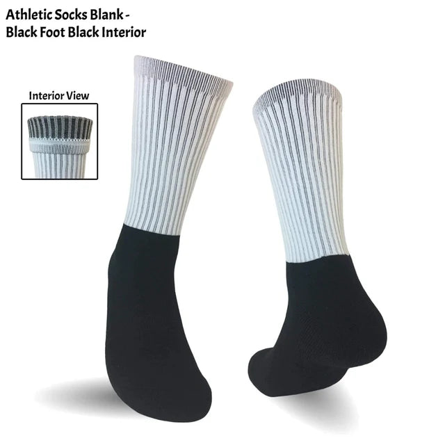 Customized Socks, Unisex Socks, Athletic Crew Socks, Personalized Socks, Sports Socks, School Spirit Socks Single Socks