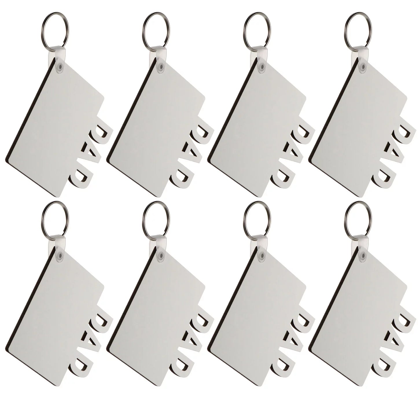 Blank Sublimation Dad Double sided blank Key Chain
