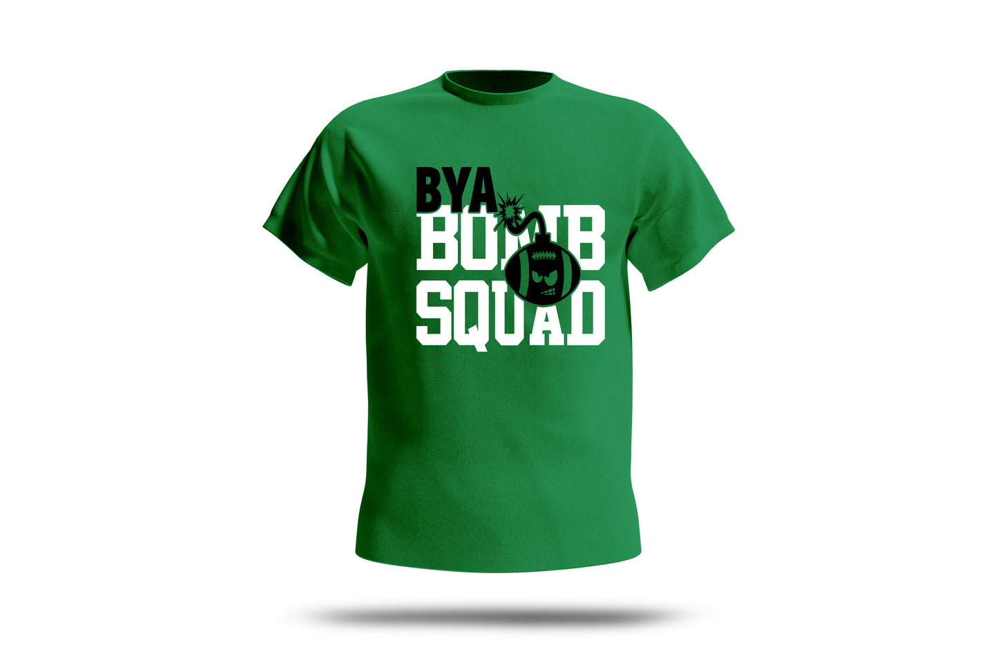 BYA Adult Short Sleeve T-Shirts (Green T-shirts)
