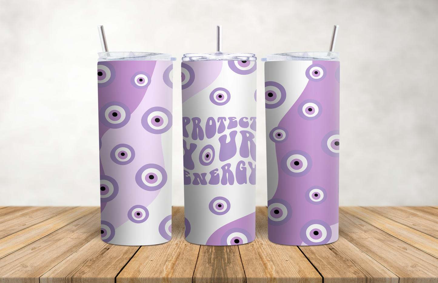 Protect Your Energy Evil Eye Stainless steel 20oz Tumbler