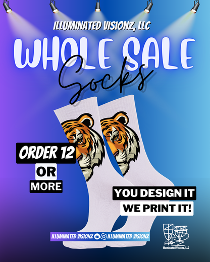 Wholesale Sock, Bulk Socks, Unisex Socks, Athletic Crew Socks, Personalized Socks, Sports Socks, School Spirit Socks