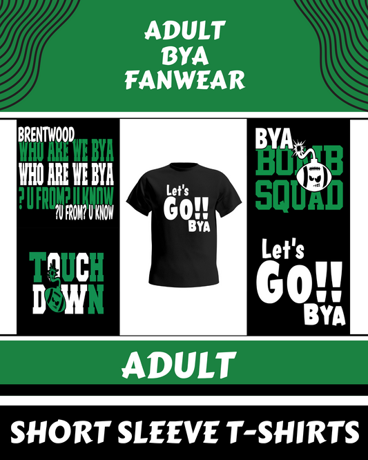 BYA Adult Short Sleeve T-Shirts (Black T-shirts) 2nd Version