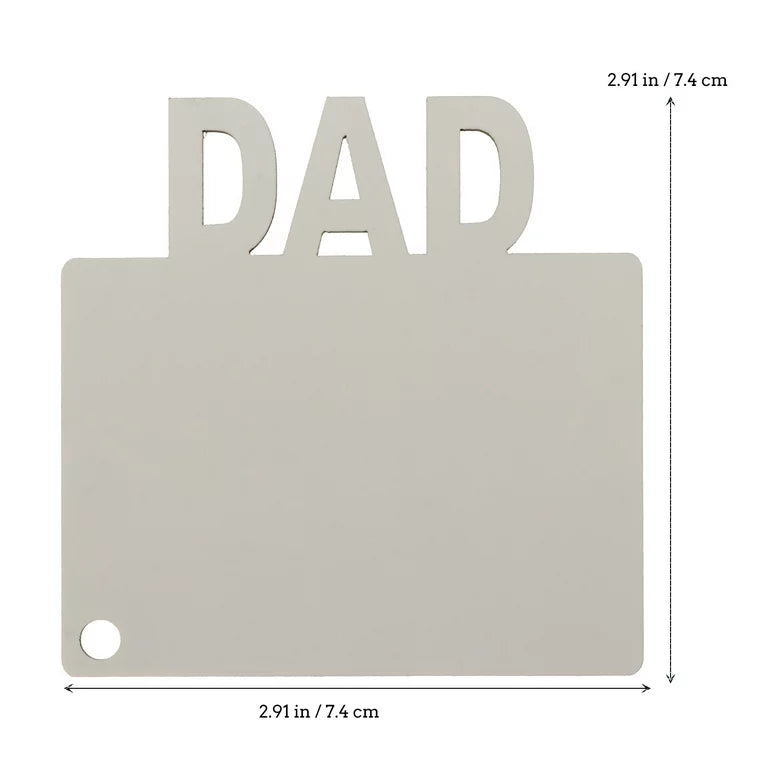 Sublimation Blanks Dad Double sided blank Key Chain Blanks