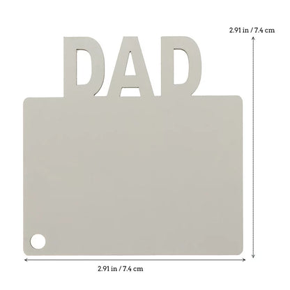 Sublimation Blanks Dad Double sided blank Key Chain Blanks