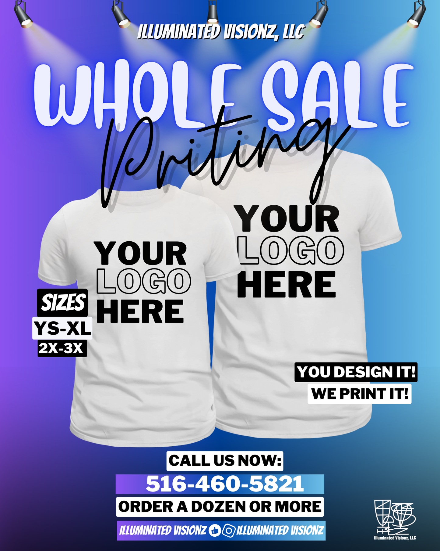 Wholesale T-shirt Prints, Cotton Unisex T-shirts (A dozen)