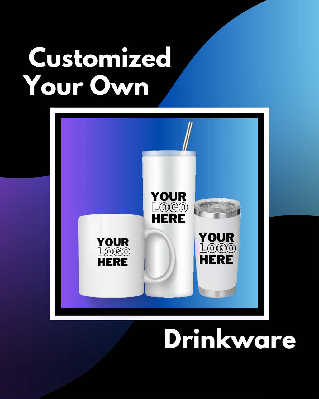 Customized Stainless Steel, Tumblers, Mugs, Drinkware (single item)