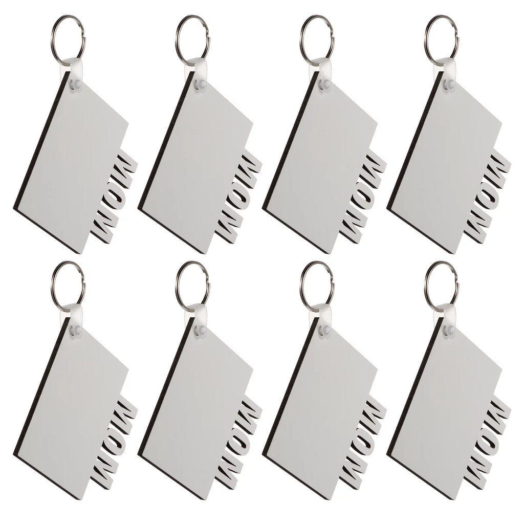 Blank Sublimation Mom Double sided Key Chain