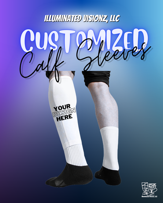 Customized Leg Calf Sleeves Sports Basketball Football Softball Baseball Flag Football