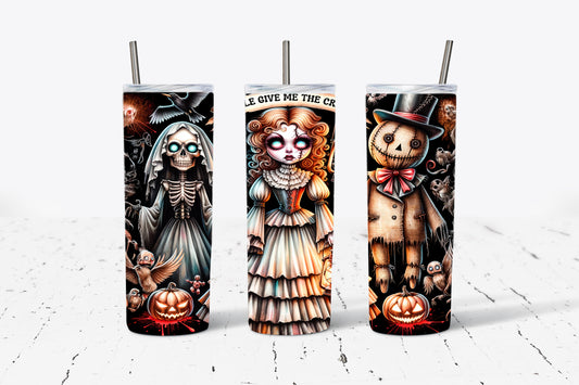 People Give Me The Creeps Halloween  20oz Stainless Steel Tumbler