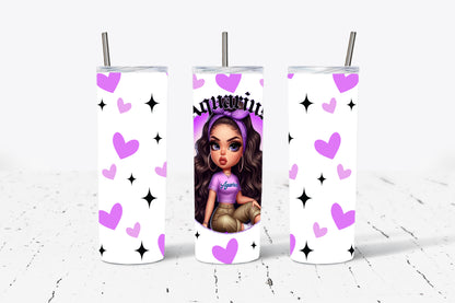 Zodiac Doll Horoscope 20oz Stainless Steel Tumbler (Choose Your Zodiac Sign)