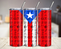Puerto Rican Flag Boricua Pride Bandera Tumbler 20 oz Stainless Steel