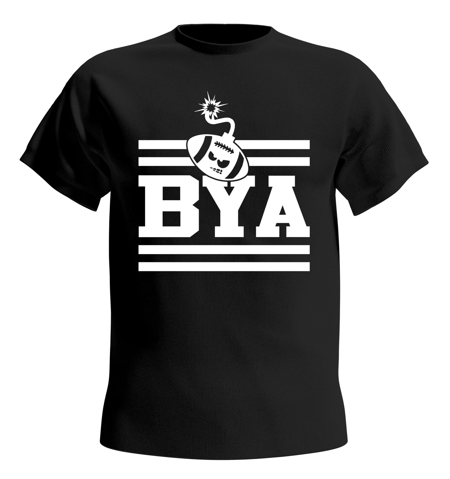 BYA Adult Short Sleeve T-Shirts (Black T-shirts)
