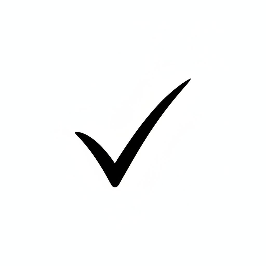 Clean checkmark icon