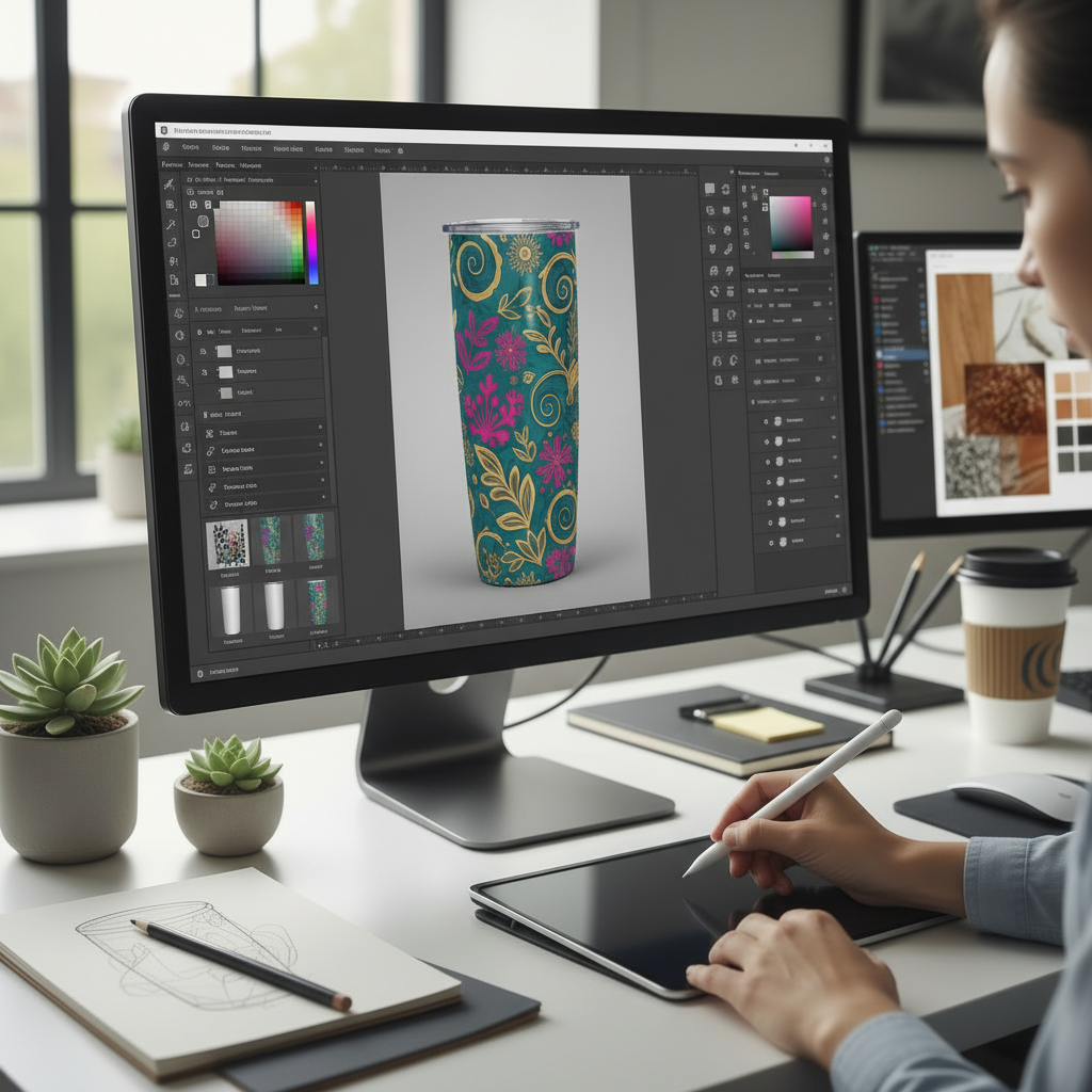 Design customization process on digital device