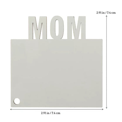 Sublimation Blanks Mom Double sided Key Chain  (Blanks)