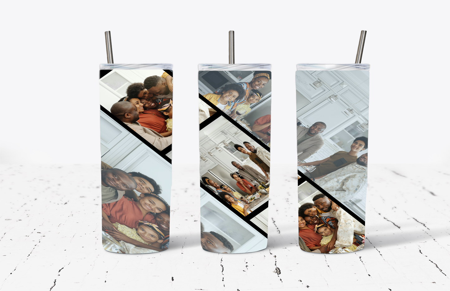 Custom Photos (3 Images) Tumbler