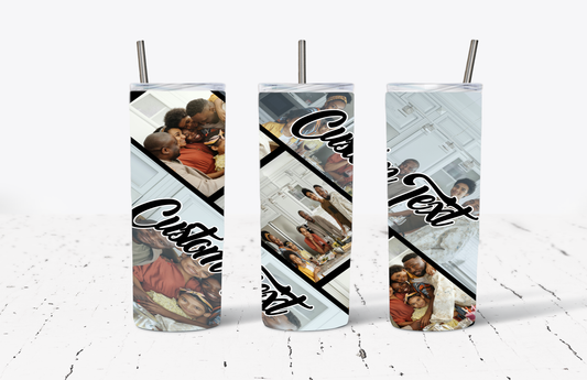 Custom Photos (3 Images) Tumbler