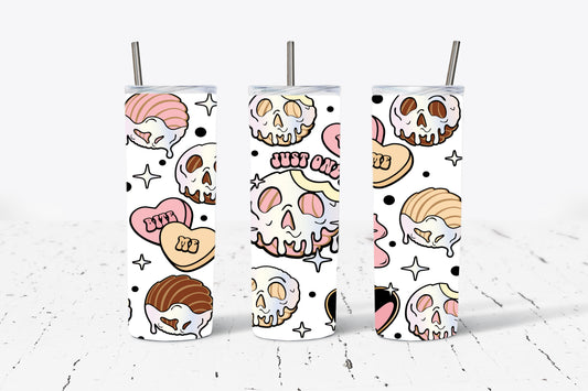 Ghost Concha's Just One Bite Halloween  20oz Stainless Steel Tumbler