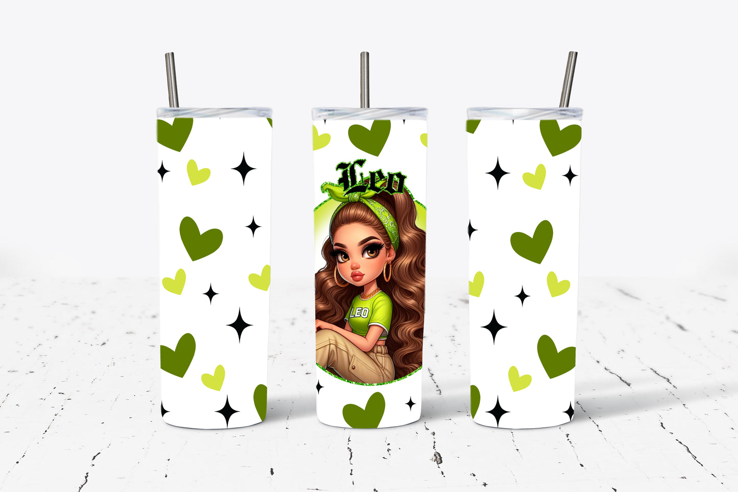 Zodiac Doll Horoscope 20oz Stainless Steel Tumbler (Choose Your Zodiac Sign)