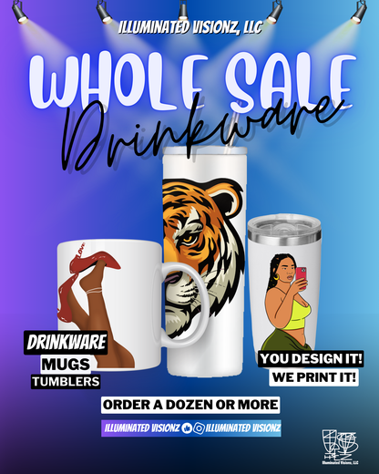 Wholesale Stainless Steel, Tumblers, Mugs, Drinkware (Bulk Only) (per dozen only) 12 or more