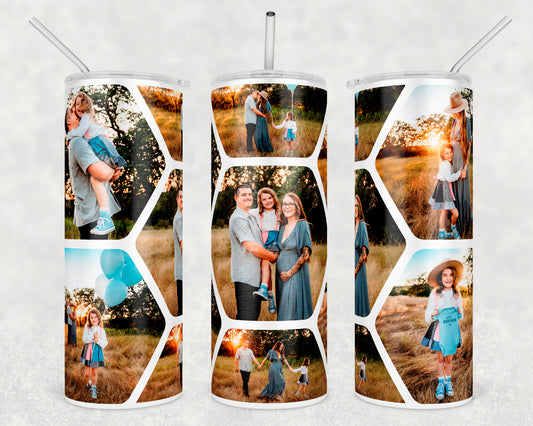 Custom 7 Photo Tumbler (7 Images Only)