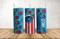 Door Boricua Pride Tumbler 20 oz Stainless Steel Puerto Rico