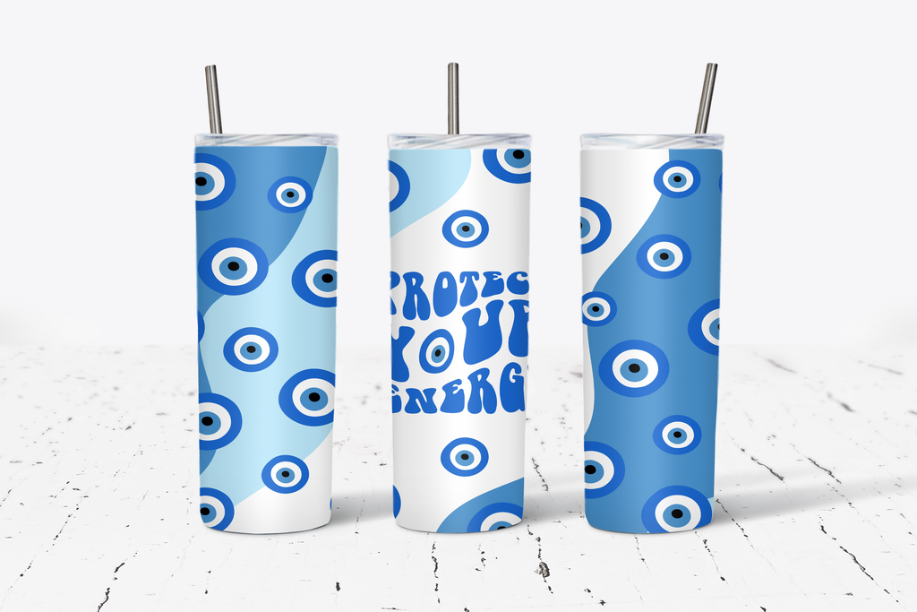 Protect Your Energy Evil Eye Stainless steel 20oz Tumbler