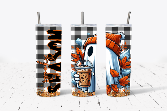Spooky Season Ghost Halloween  20oz Stainless Steel Tumbler