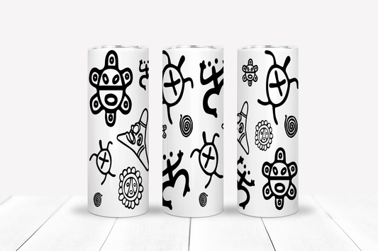 Taino Symbols Boricua 20oz Stainless Steel Tumblers