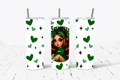 Zodiac Doll Horoscope 20oz Stainless Steel Tumbler (Choose Your Zodiac Sign)