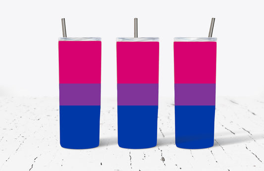 Bisexual Flag Colors Stainless Steel Tumblers