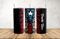 Puerto Rican Flag Boricua Pride Bandera Taino Symbols Tumbler 20 oz Stainless Steel
