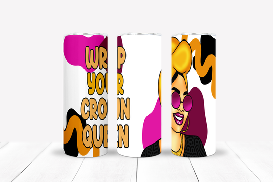 Wrap Your Crown 20oz Stainless Steel Tumblers