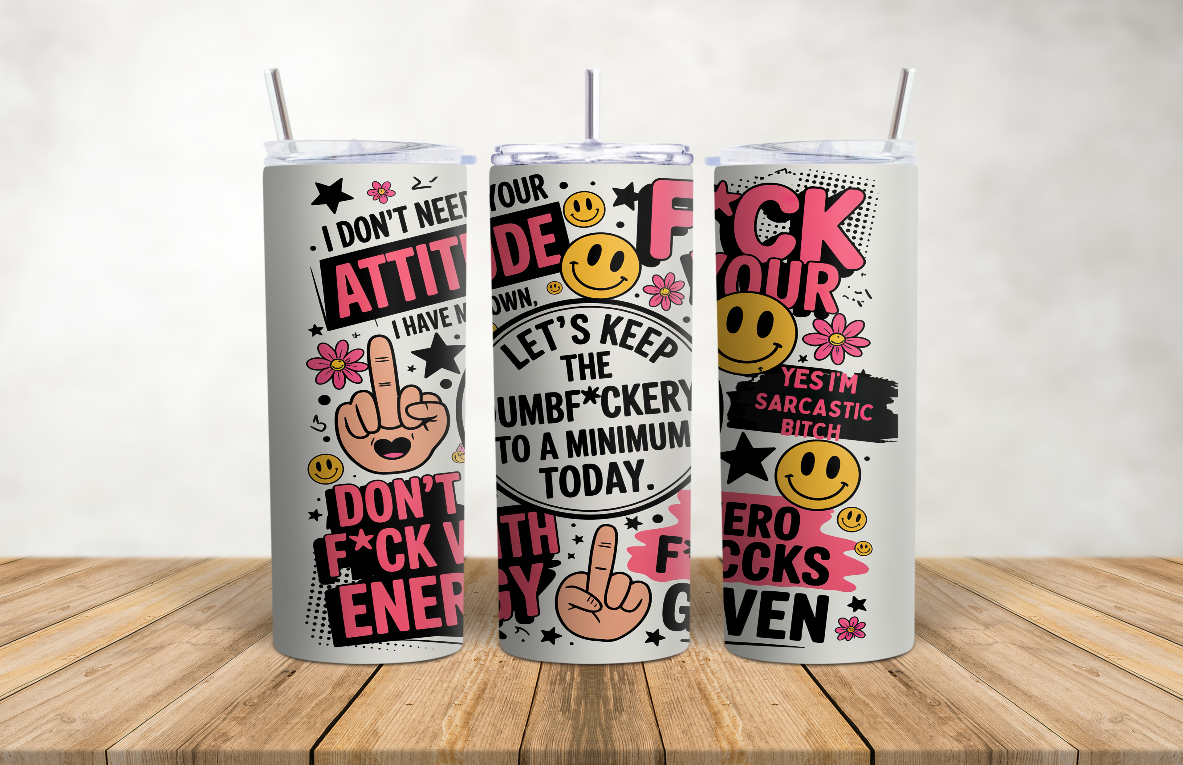 I don't give a F** 20oz Stainless Steel Tumbler
