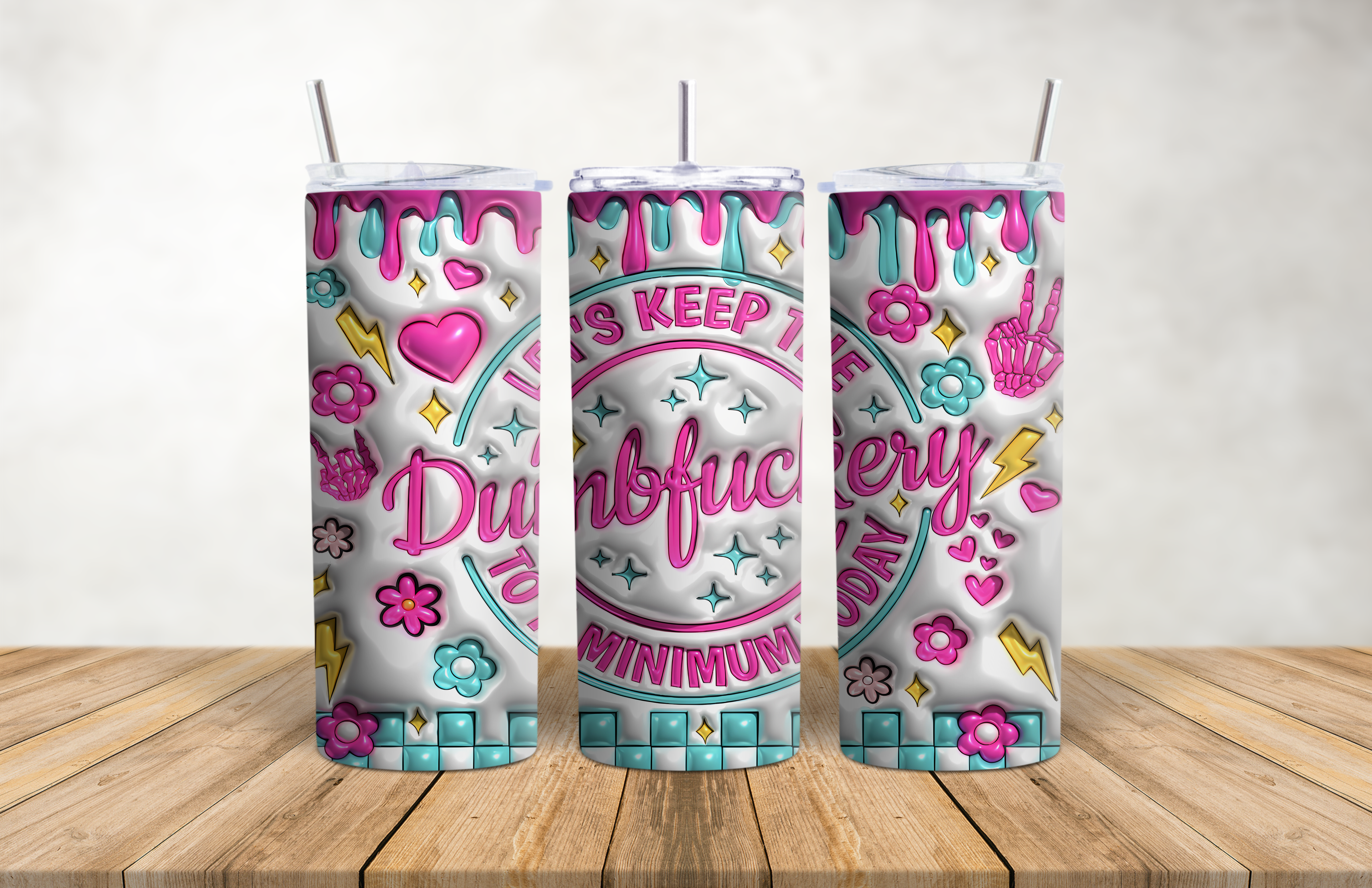 Keep the Dumb F**kery  20oz Stainless Steel Tumbler