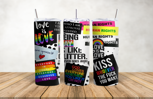 Kiss Whoever Stainless Steel Tumblers