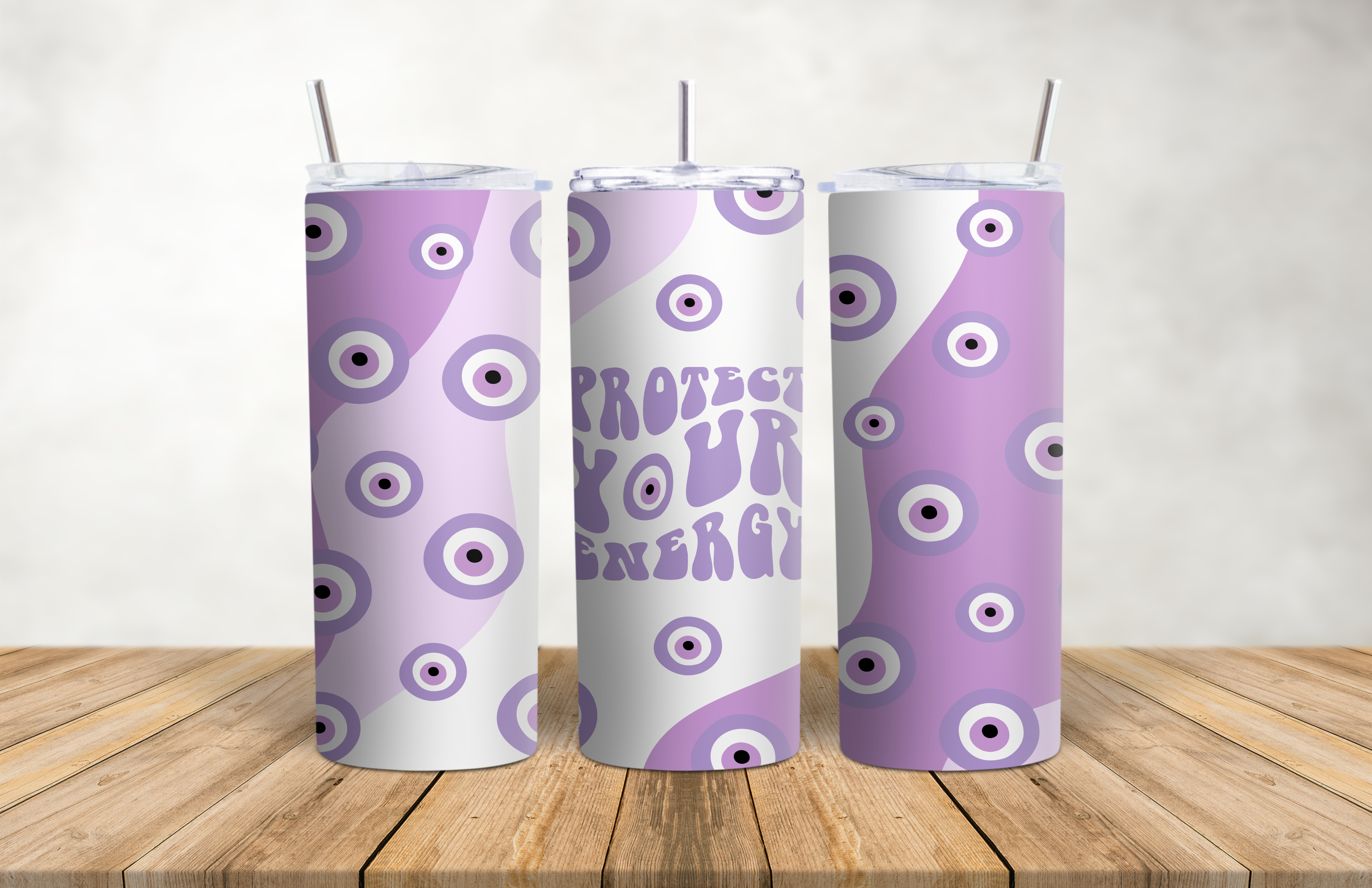 Protect Your Energy Evil Eye Stainless steel 20oz Tumbler
