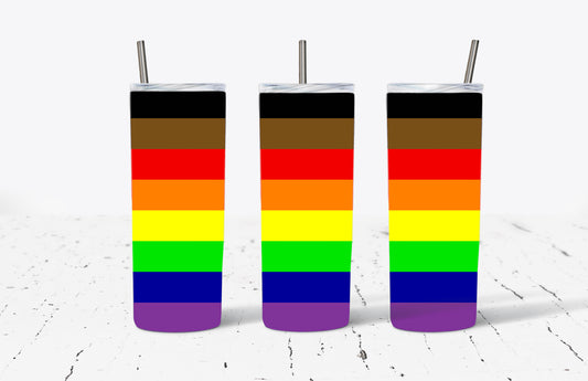People of Color Flag Stainless Steel Tumblers
