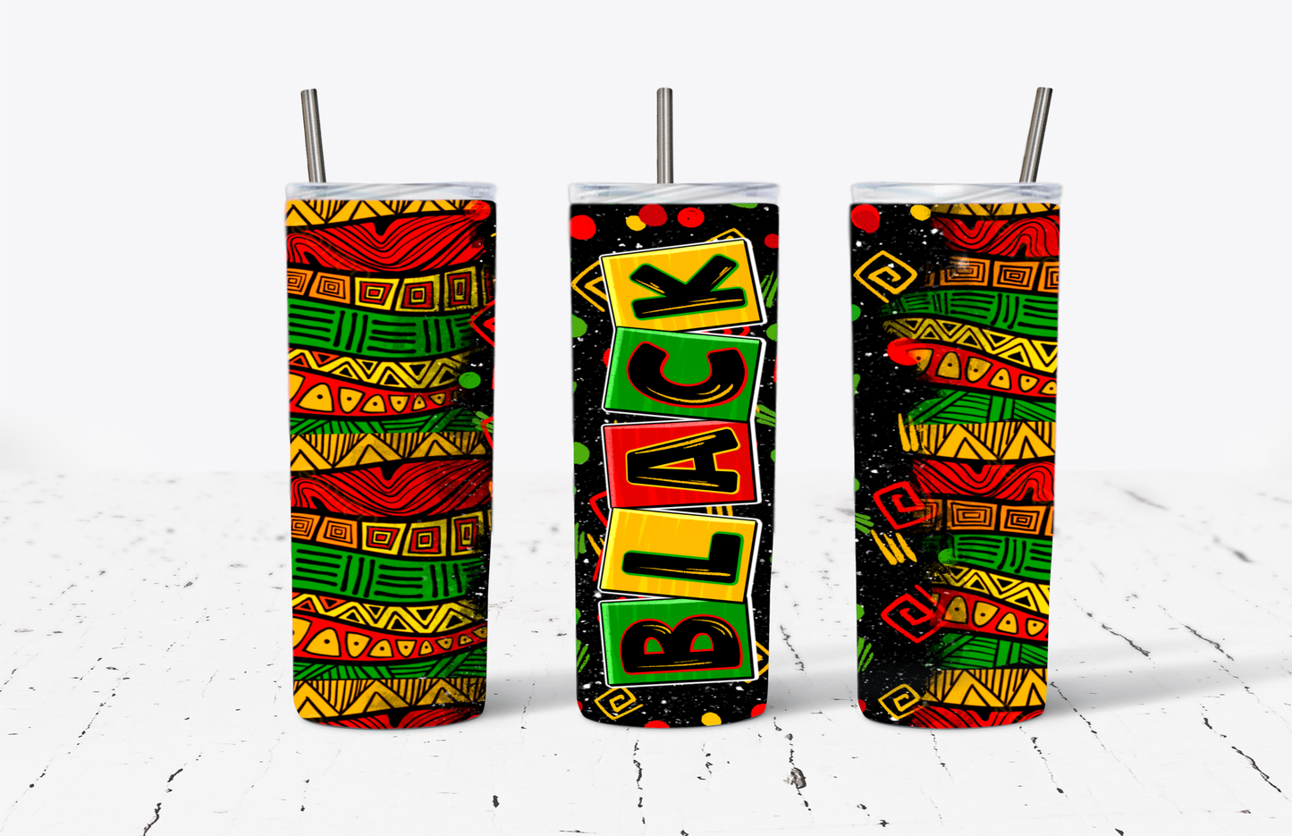 Black Juneteenth Stainless Steel Tumblers