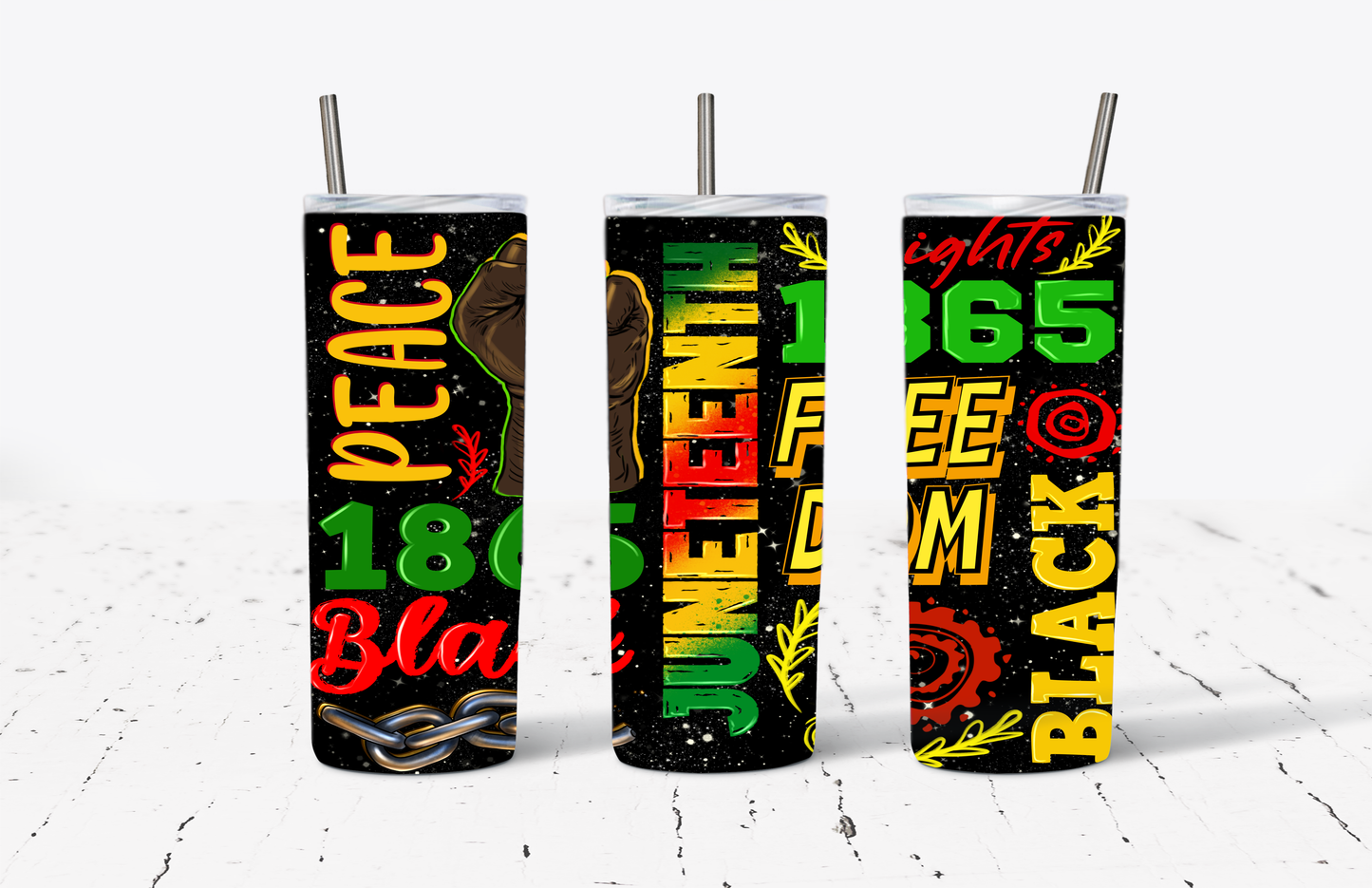 Juneteenth  Stainless Steel Tumblers