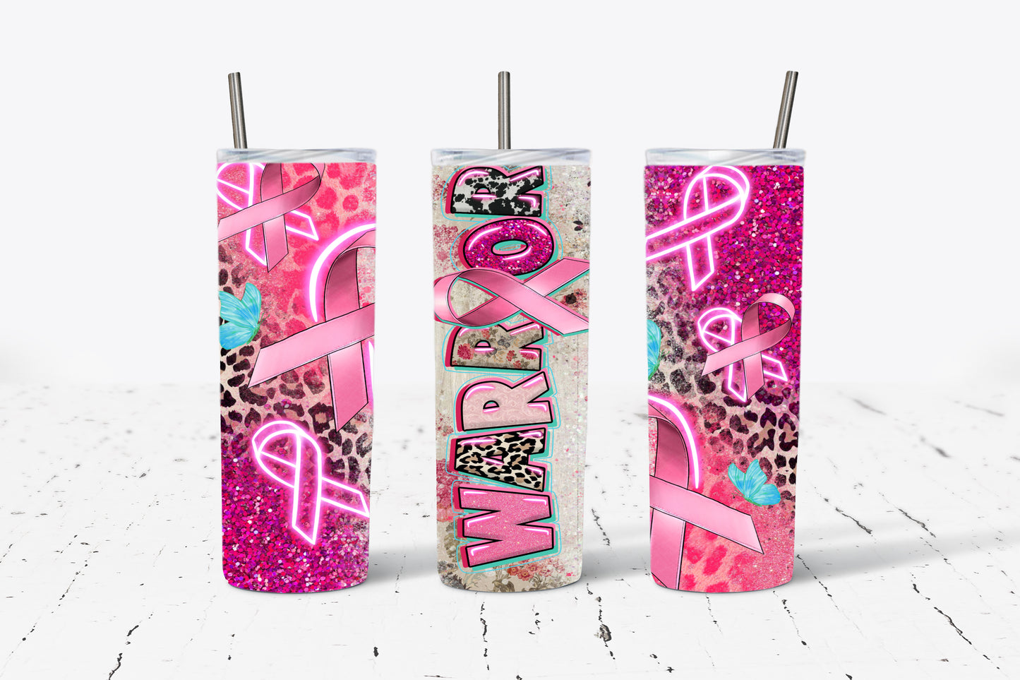 Warrior Awareness Affirmations 20oz Stainless Steel Tumbler
