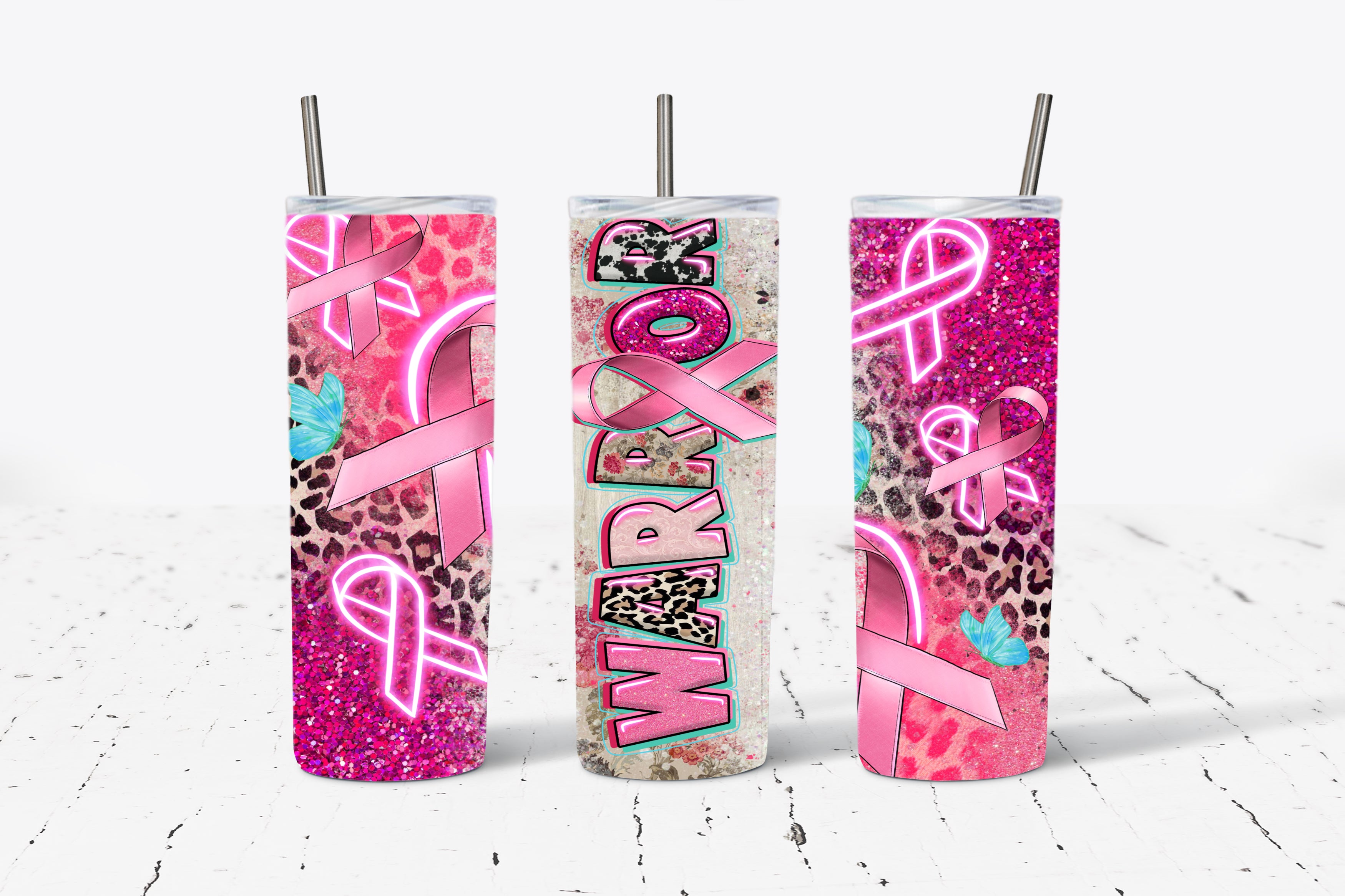 Warrior Awareness Affirmations 20oz Stainless Steel Tumbler