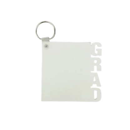 Sublimation Blanks Grad Double sided key chains  (Blanks)