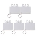 Blank Sublimation Dad Double sided blank Key Chain
