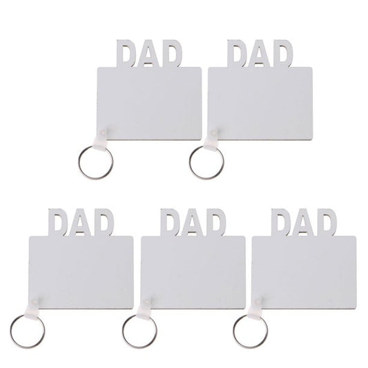 Sublimation Blanks Dad Double sided blank Key Chain Blanks