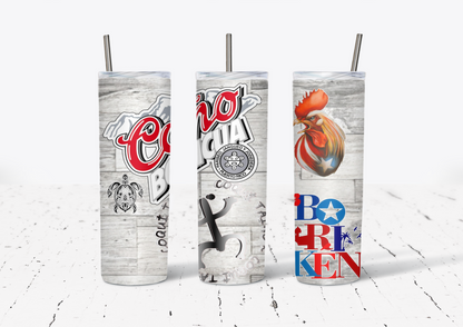 Cono Boricua 20oz Stainless Steel Tumblers