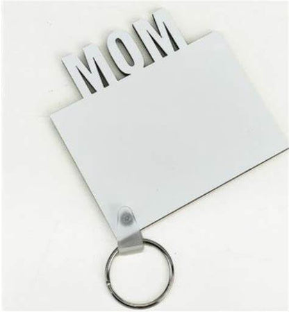 Sublimation Blanks Mom Double sided Key Chain  (Blanks)