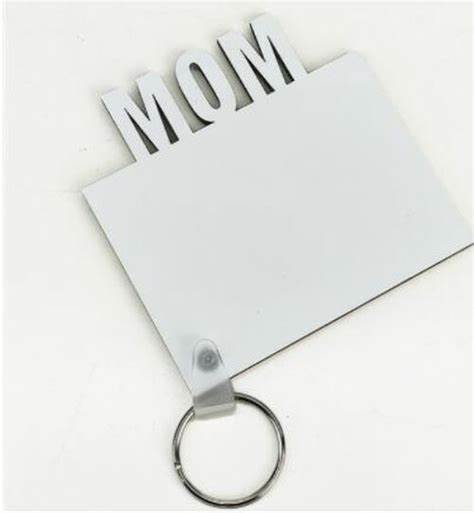 Sublimation Blanks Mom Double sided Key Chain  (Blanks)