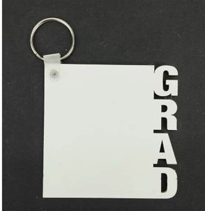 Sublimation Blanks Grad Double sided key chains  (Blanks)